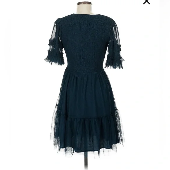 NWT Boden Tulle Smocked Mini Party Dress Size 8R - Picture 3 of 4